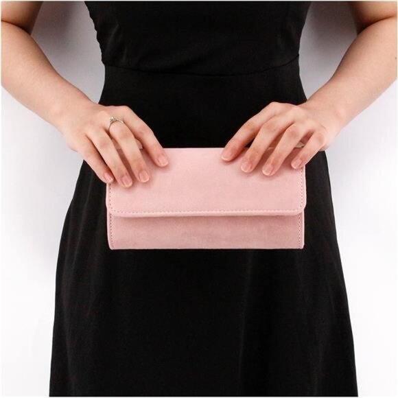 Naimo Flap Dazzling Small Clutch Bag Evening Bag With Detachable Chain - Picture 5 of 7